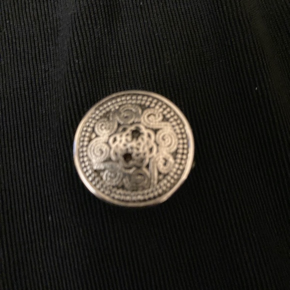 Silver vintage button covers. Set of six. - Picture 8 of 9